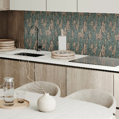 Rectangular wall panel Leaves in a flat arrangement