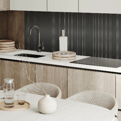 Rectangular bathroom wall panel Vertical rhythmic stripes