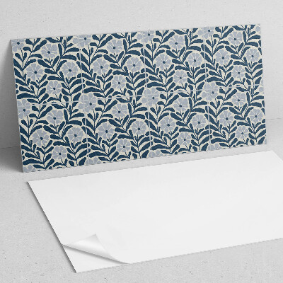 Rectangular decorative wall panel Floral plant motif