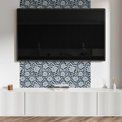 Rectangular decorative wall panel Floral plant motif