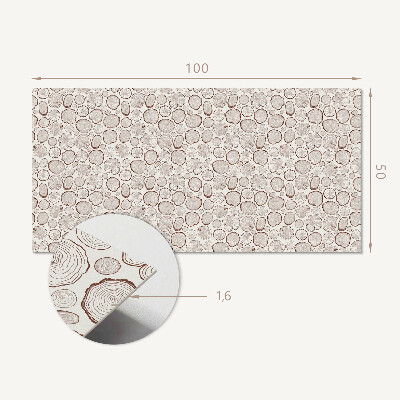 Rectangular wall panel Round jars in various shapes
