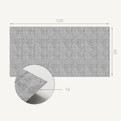 Rectangular bathroom wall panel Concrete pattern with drawings