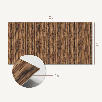 Rectangular bathroom wall panel A pattern reminiscent of wood