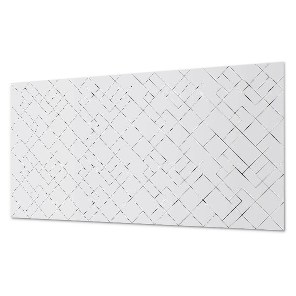 Rectangular bathroom wall panel Abstract line motif