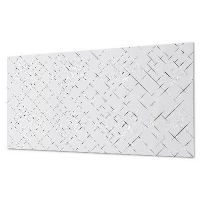 Rectangular bathroom wall panel Abstract line motif