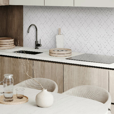 Rectangular bathroom wall panel Abstract line motif