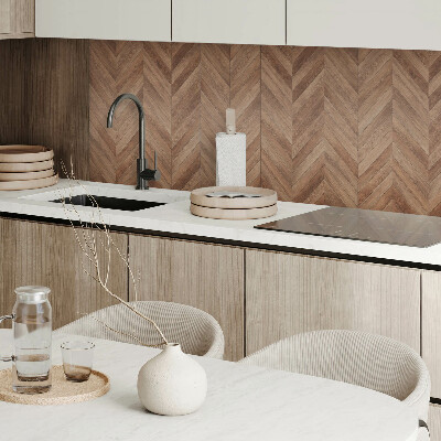 Rectangular bathroom wall panel Herringbone pattern