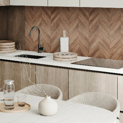 Rectangular bathroom wall panel Herringbone pattern