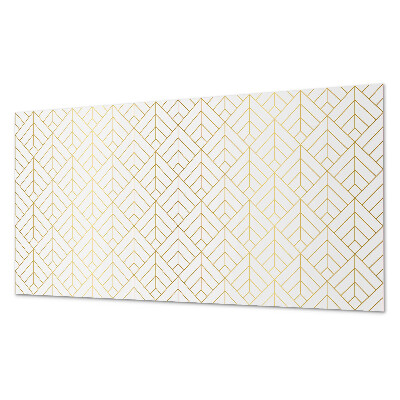 Rectangular wall panel Leafy pattern in 3D