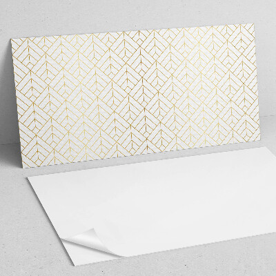 Rectangular wall panel Leafy pattern in 3D