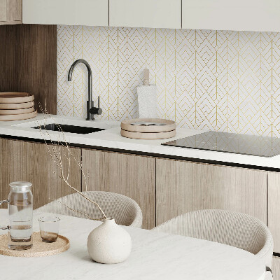 Rectangular wall panel Leafy pattern in 3D