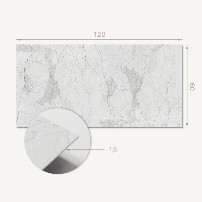 Rectangular wall panel Authentic marble pattern