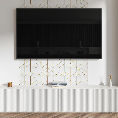 Rectangular wall panel Stylish lines in a geometric arrangement