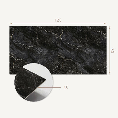 Rectangular wall panel Elegant marble pattern with veins