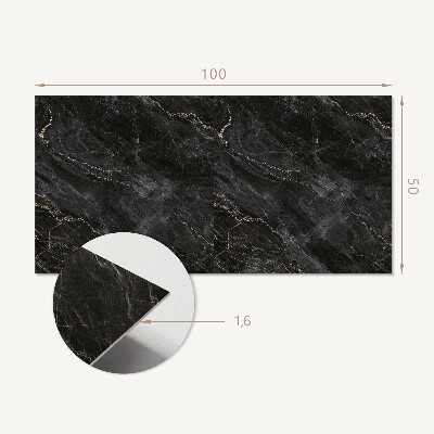 Rectangular wall panel Elegant marble pattern with veins