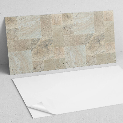 Rectangular wall panel Mosaic pattern of stones