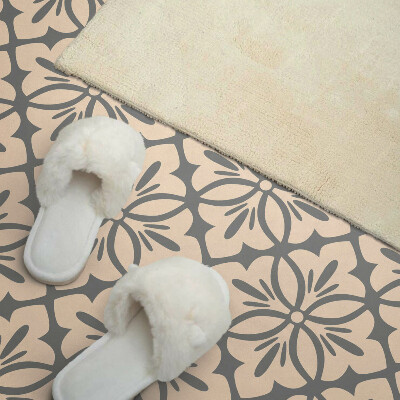Rectangular wall panel Floral motif with subtle accents