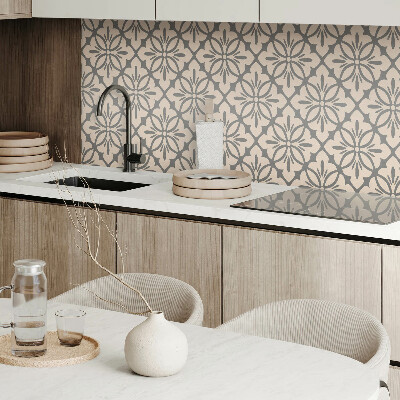 Rectangular wall panel Floral motif with subtle accents