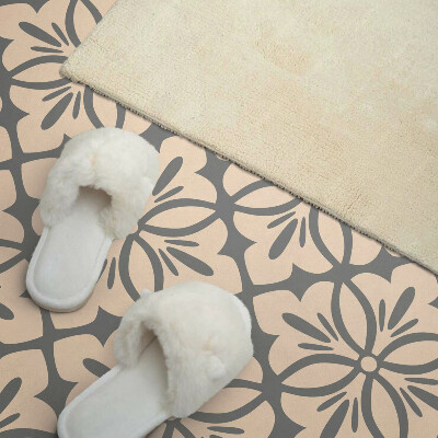 Rectangular wall panel Floral motif with subtle accents