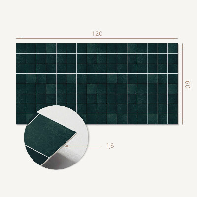 Rectangular decorative wall panel Abstract tile motif