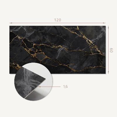 Rectangular wall panel Elegant marble pattern with veins
