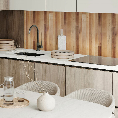 Rectangular decorative wall panel Wood-inspired pattern