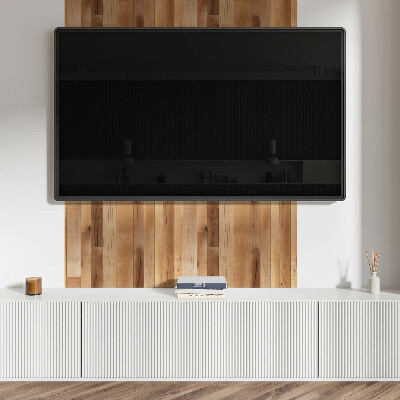 Rectangular decorative wall panel Wood-inspired pattern