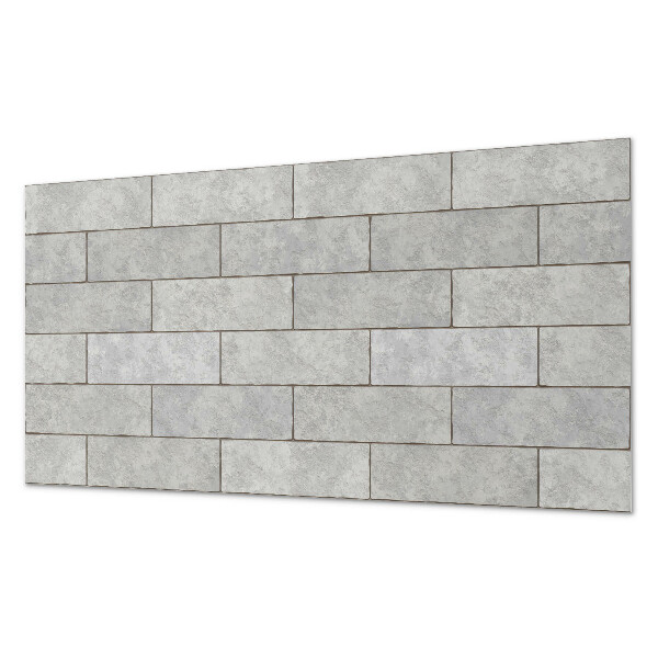 Rectangular bathroom wall panel Brick structures in 3D