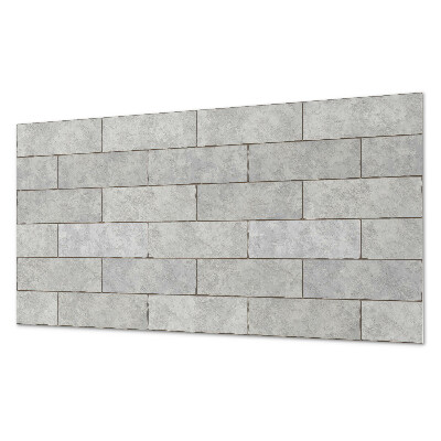 Rectangular bathroom wall panel Brick structures in 3D