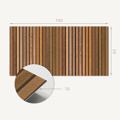 Rectangular wall panel A variety of boards in unique patterns