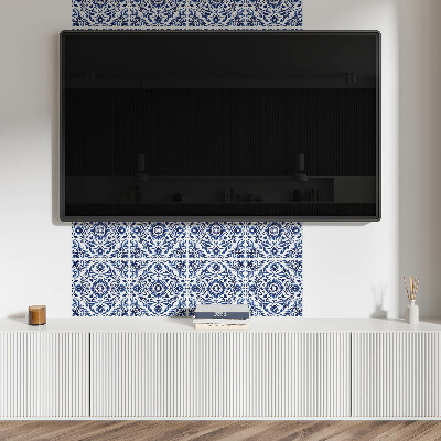 Rectangular bathroom wall panel Floral motif with decorative elements