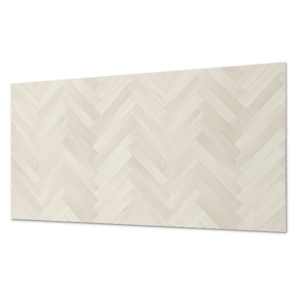 Rectangular bathroom wall panel Herringbone pattern on wood