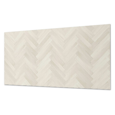 Rectangular bathroom wall panel Herringbone pattern on wood
