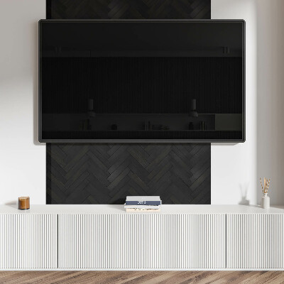 Rectangular wall panel Herringbone parquet pattern