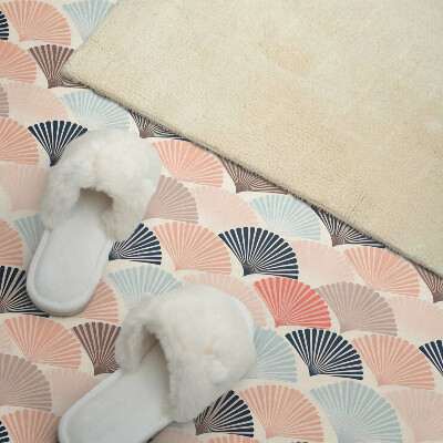 Rectangular wall panel Waves with a fan motif
