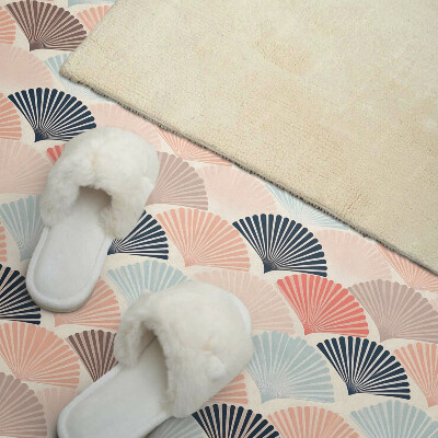 Rectangular wall panel Waves with a fan motif