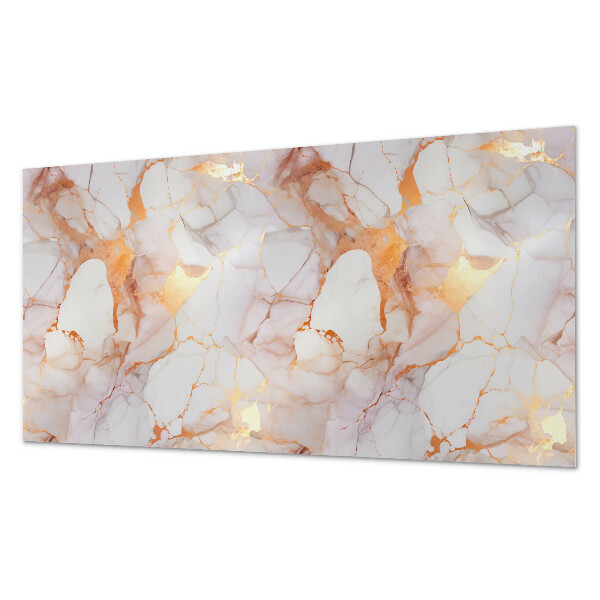 Rectangular bathroom wall panel Marble pattern with subtle veining