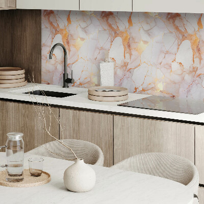 Rectangular bathroom wall panel Marble pattern with subtle veining