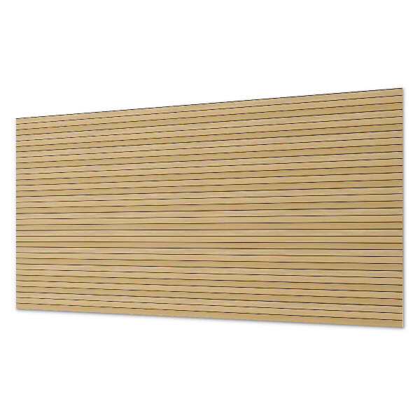 Rectangular wall panel Parallel patterns of wooden planks