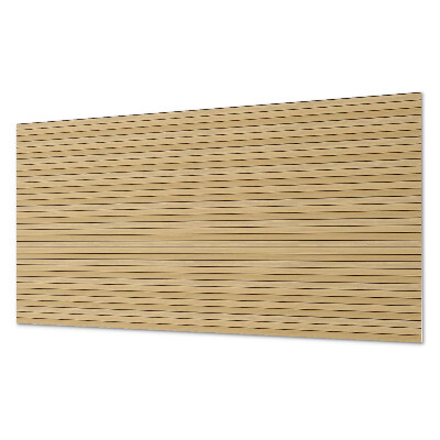 Rectangular wall panel Parallel patterns of wooden planks