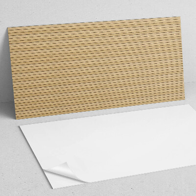 Rectangular wall panel Parallel patterns of wooden planks