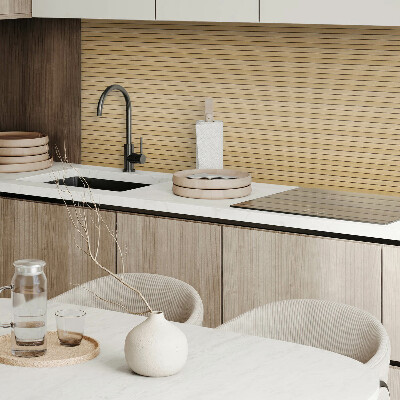 Rectangular wall panel Parallel patterns of wooden planks
