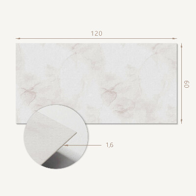 Rectangular bathroom wall panel Marble motif in subtle shades