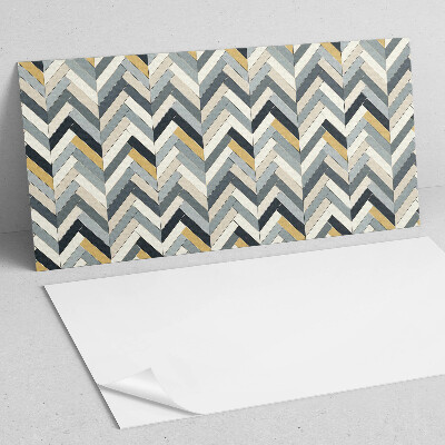 Rectangular wall panel Herringbone Motif