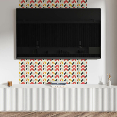 Rectangular bathroom wall panel Leafy motif