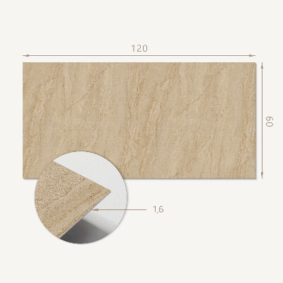 Rectangular wall panel Marble illusion