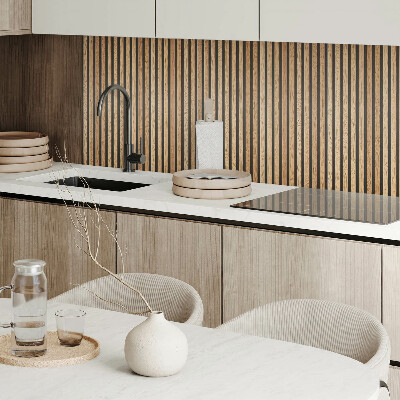 Rectangular decorative wall panel Vertical lines on the board