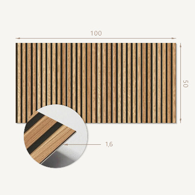 Rectangular decorative wall panel Vertical lines on the board