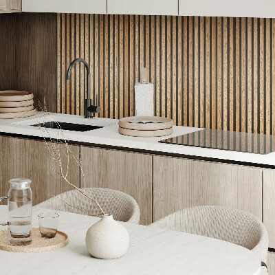 Rectangular decorative wall panel Vertical lines on the board