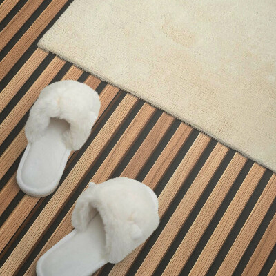 Rectangular decorative wall panel Vertical lines on the board